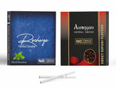 Aarogyam Herbals Pack Of 2 Flavours 100% Tobacco & Nicotine Free Cigarette For Relieve Stress & Mood Enhance Product Sweet Supar, Recharge - 10 Sticks X 2 Packets